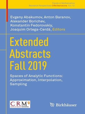 cover image of Extended Abstracts Fall 2019